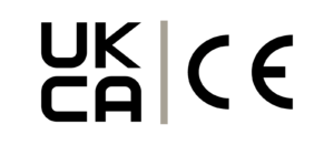 CE Mark logo and UKCA Mark logo